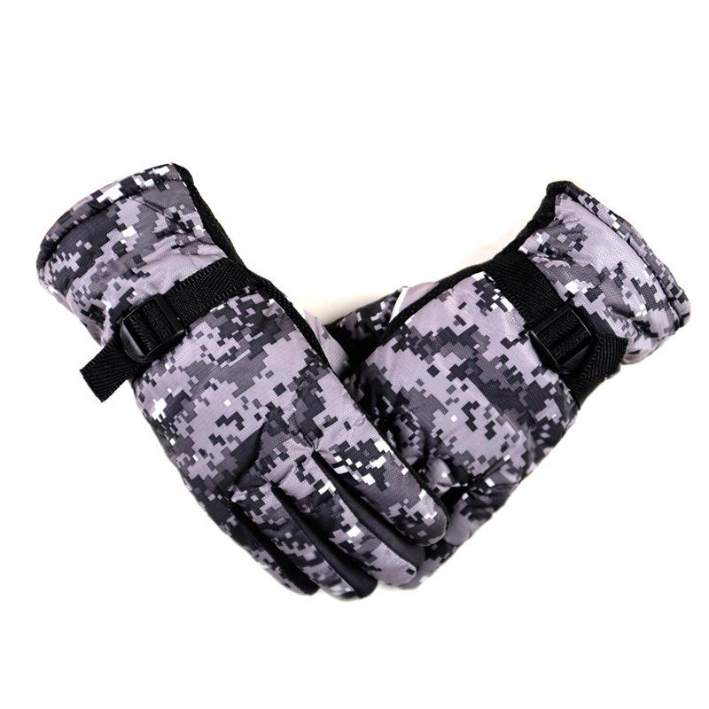 

Men s and Women s Thick Plus Velvet Leather Gloves: Windproof, Non-slip for Cycling and Motorcycling One Size