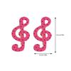 2 Piece Lovely Star Dot Music Symbol Hair Clip Safe Acrylic Hair Decorations Barrettes Present For Kids Adults