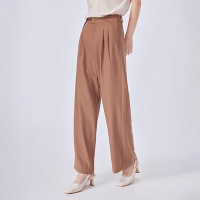 Aililaiyi Damen Frühling Sommer Lässige Gerade Weitbeinige Hose