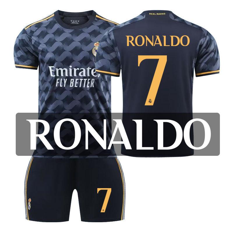 Real Madrid Away Adults and Children's Student Training Clothes Set Jersey Sportswear Men's and Women's Football Clothes La Liga