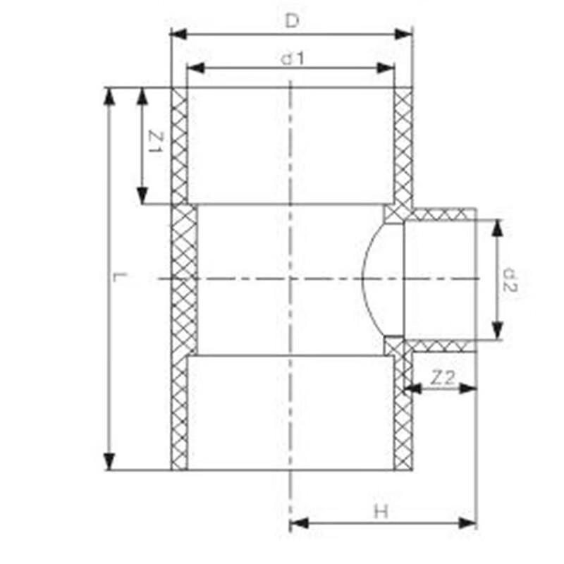 Huicheng CPVC Industrial Equal Tee