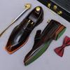 Leather Cowhide Shoes Casual Leather Shoes Sleeve British Retro Business Dress Shoes