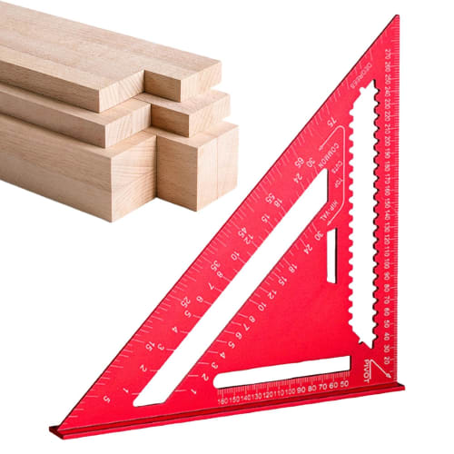 Speed ??Square, Triangle Carpenter Square, Triangle Aluminum Rafter Square - Portable Marking Gauge, Multifunctional Carpentry Tool for Carpenters and