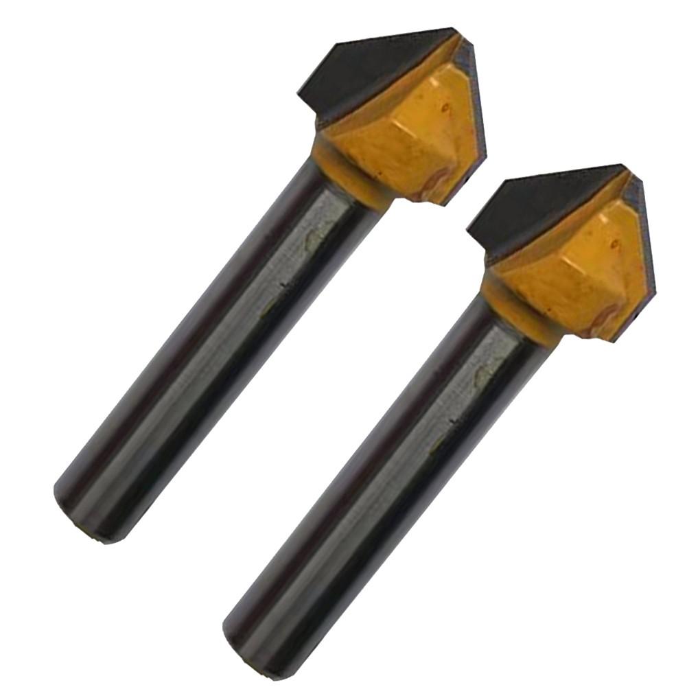 6 mm Schaft, Fase, Flachkopffräser, Fräser, Gravur