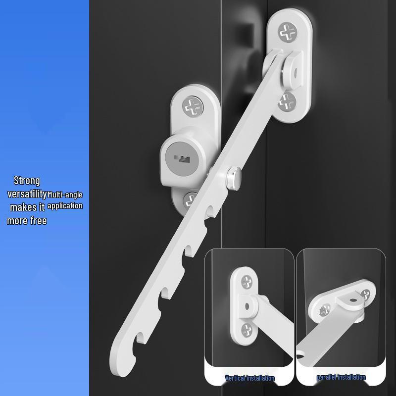 Child Safety Windproof Lock for Inward UPVC Windows - Ventilation Limiter Bracket