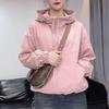 Fashionable Zippered Windbreaker Short Jacket with Hood Versatile Outdoor Jackets for All Seasons
