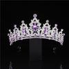 Retro Crown Necklace and Earring Set: Luxury Three-Piece Bridal Jewelry for Weddings and Banquets