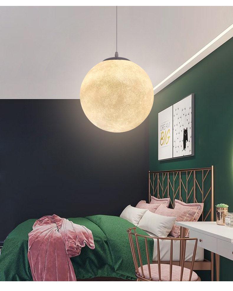 Creative Moon Pendant Lamp for Windows, Restaurants, Bars, and Shops