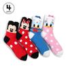 (4 Pairs) Disney Licensed Women Socks Boys Girls Mickey Donald AP14