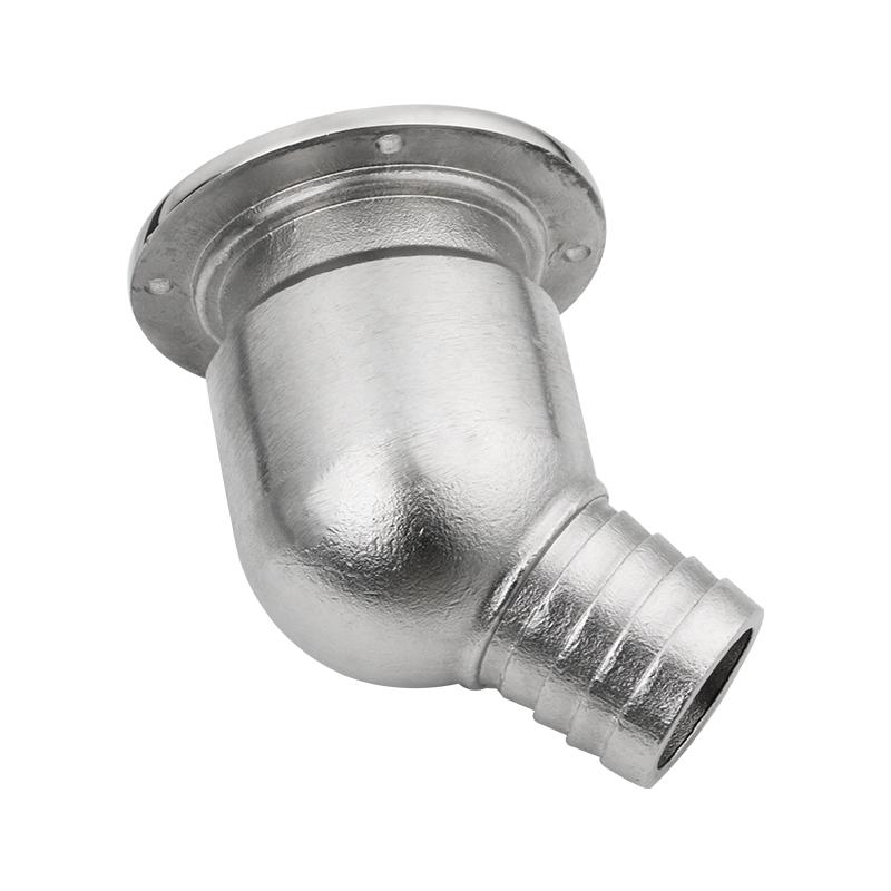 316 Stainless Steel Marine Hardware Boat Cockpit Drain Scupper With Ball