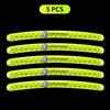 Car Wheel Hub Reflective Stickers Tire Rim Luminous Accessories For Volkswagen Santana GTI Rline Polo Golf Passat B5 B6 Touran Magotan