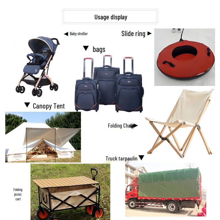 Thickened 900D Waterproof Oxford Cloth Outdoor Sunshade Tent Canvas