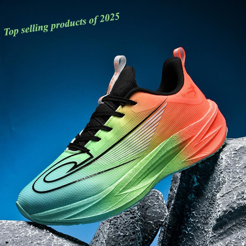 2025Summer Men's Running Shoes New Professional Carbon Plate Sports Training Shoes Outdoor Non-slip Shock-absorbing Tennis Shoes