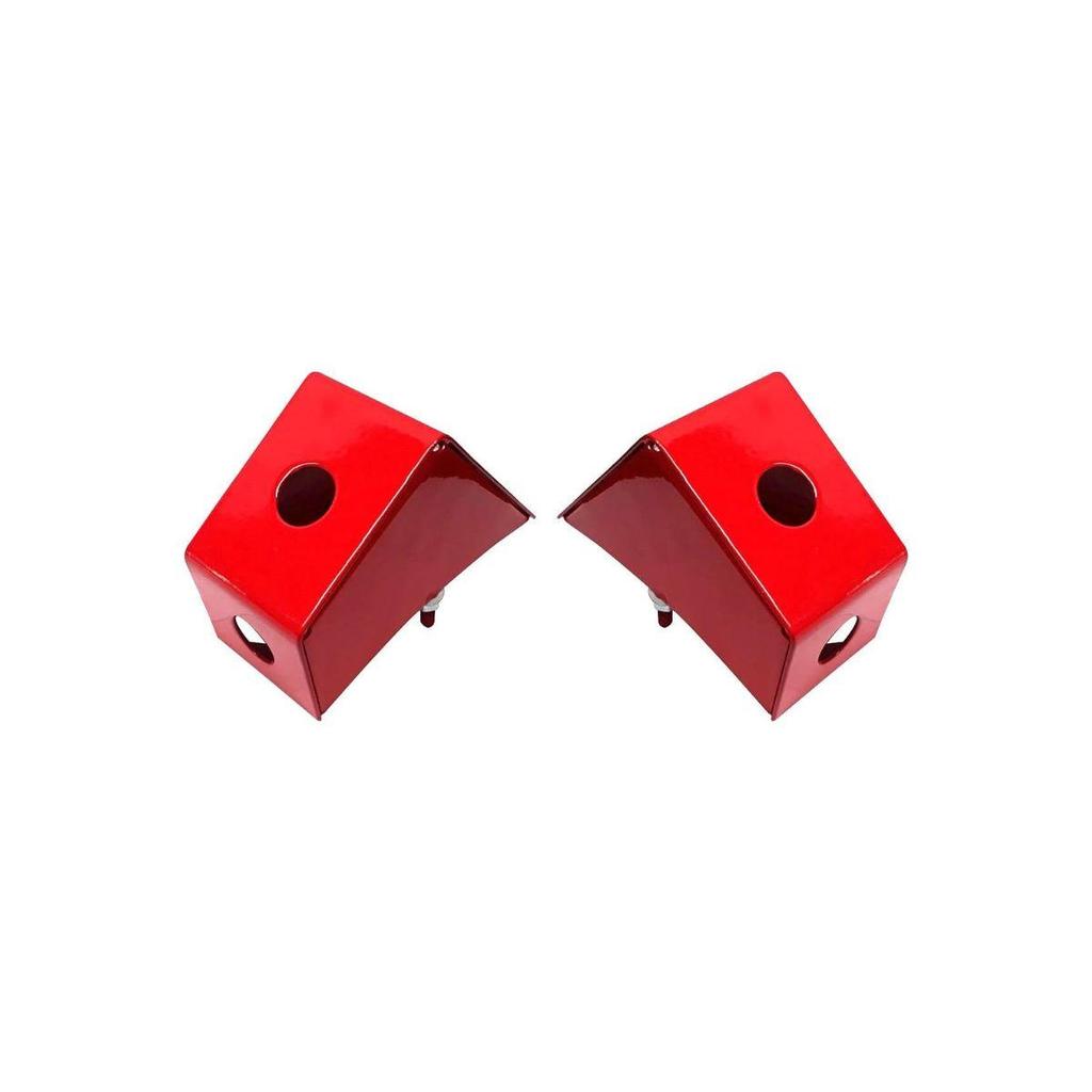 2X Červený blatník Boční světlo Držák Blatník Střední díl Vhodné pro traktory Massey Ferguson Case IHC Nuffield