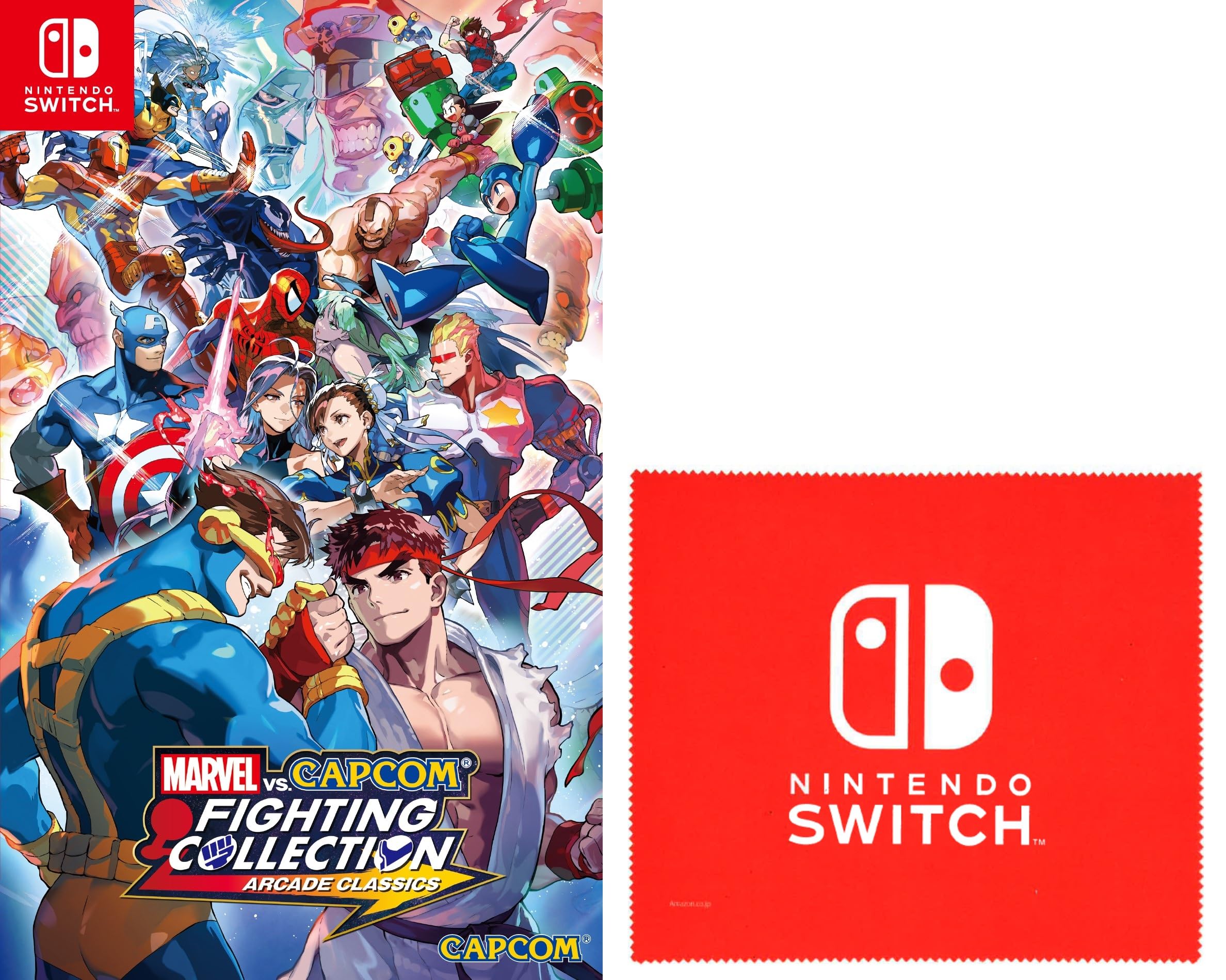 

MARVEL vs. CAPCOM Fighting Collection Arcade Classics - Switch [Amazon.co.jp Exclusive Bonus] Includes a Nintendo Switch logo design microfiber cloth