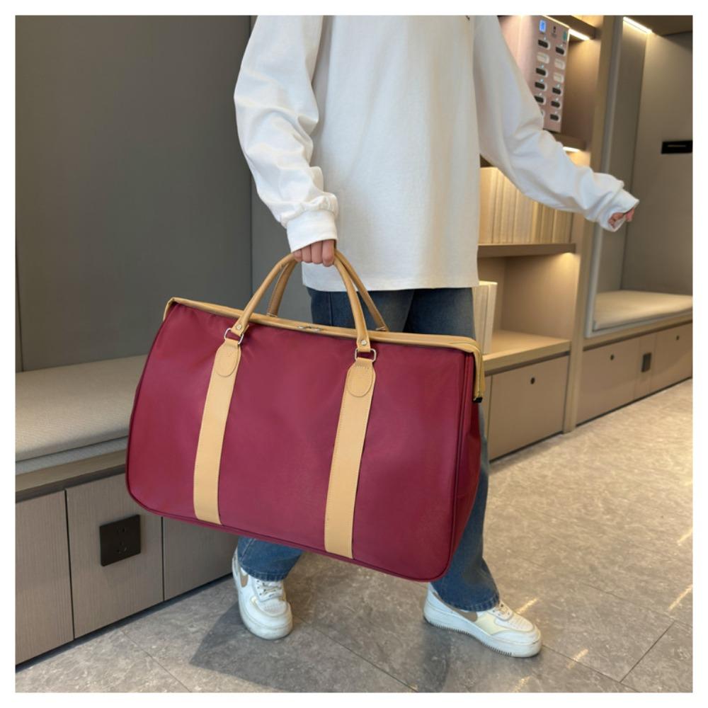 Новая модная дорожная сумка женская портативная спортивная фитнес йога сумка большая вместимость короткая деловая поездка багажная сумка ручная кладь красный