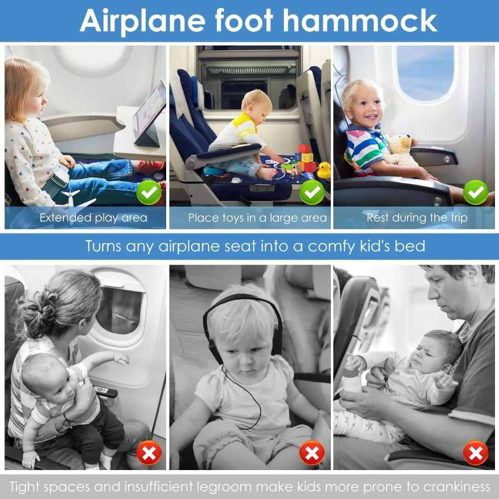 Ox Cloth Trip Airplane Bed Solid Color Hammock Car Seat Seat Extender  Kids