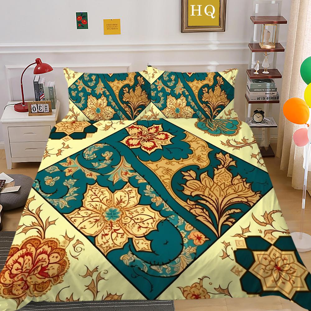 Casa Biancheria da letto 3D Stampa Paisley di alta qualità Donna Misura King Decorazione Camera da letto Set Copripiumino Copriletto