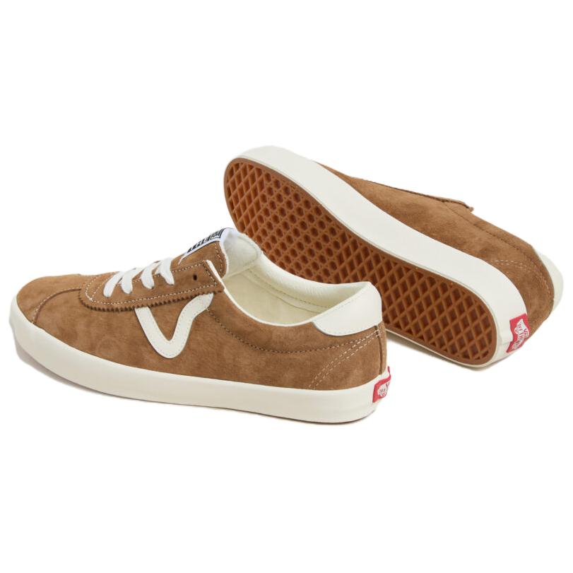 Vans Abriebfeste Niedrig geschnittene Skateboard-Schuhe Unisex Braun VN000D6NBRO