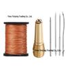 Leather Sewing Kit: Canvas Needle, Nylon Thread & Multi-function Copper Awl