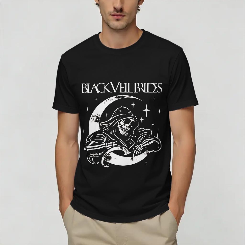 Black Veil Brides Tshirts For Unisex Novelty Cotton Tee Shirt Crew Neck Short Sleeve T Shirt Plus Size Clothes