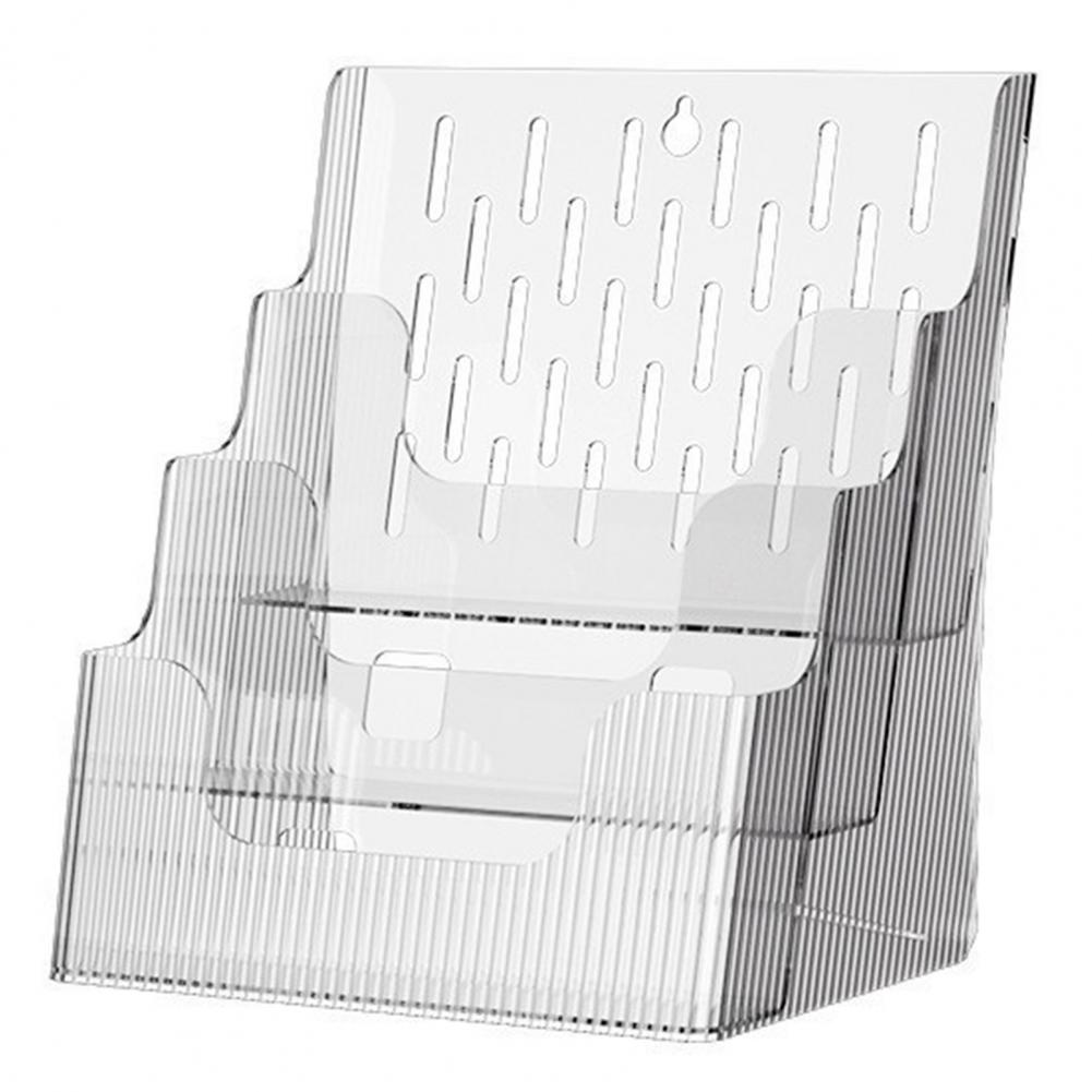 Multi-layered Transparent Storage Box Book Storage Box Transparent 4-layered Scrapbook Paper Storage Box with Wheels for Vinyl прозрачный 2190₽