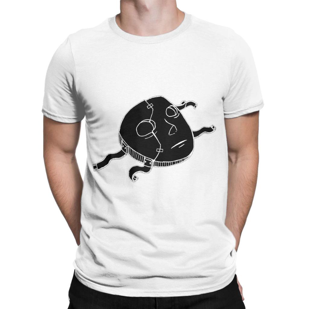 Sally Face Mask Design 100% Cotton T-Shirt For Male Beach Streetwear T-Shirts O Neck Fashion Tees Oversized Printed Tops