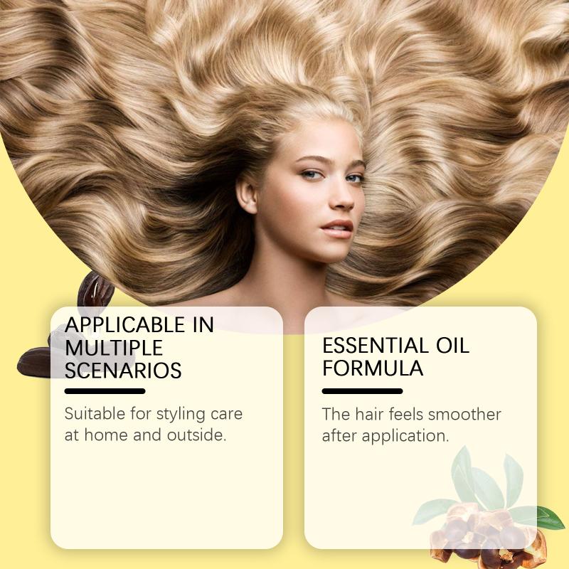 Smoothing Nourishing Hair Oil For Damaged Frizzy Hair Adds Shine Reduces Split Ends For Daily Maintenance