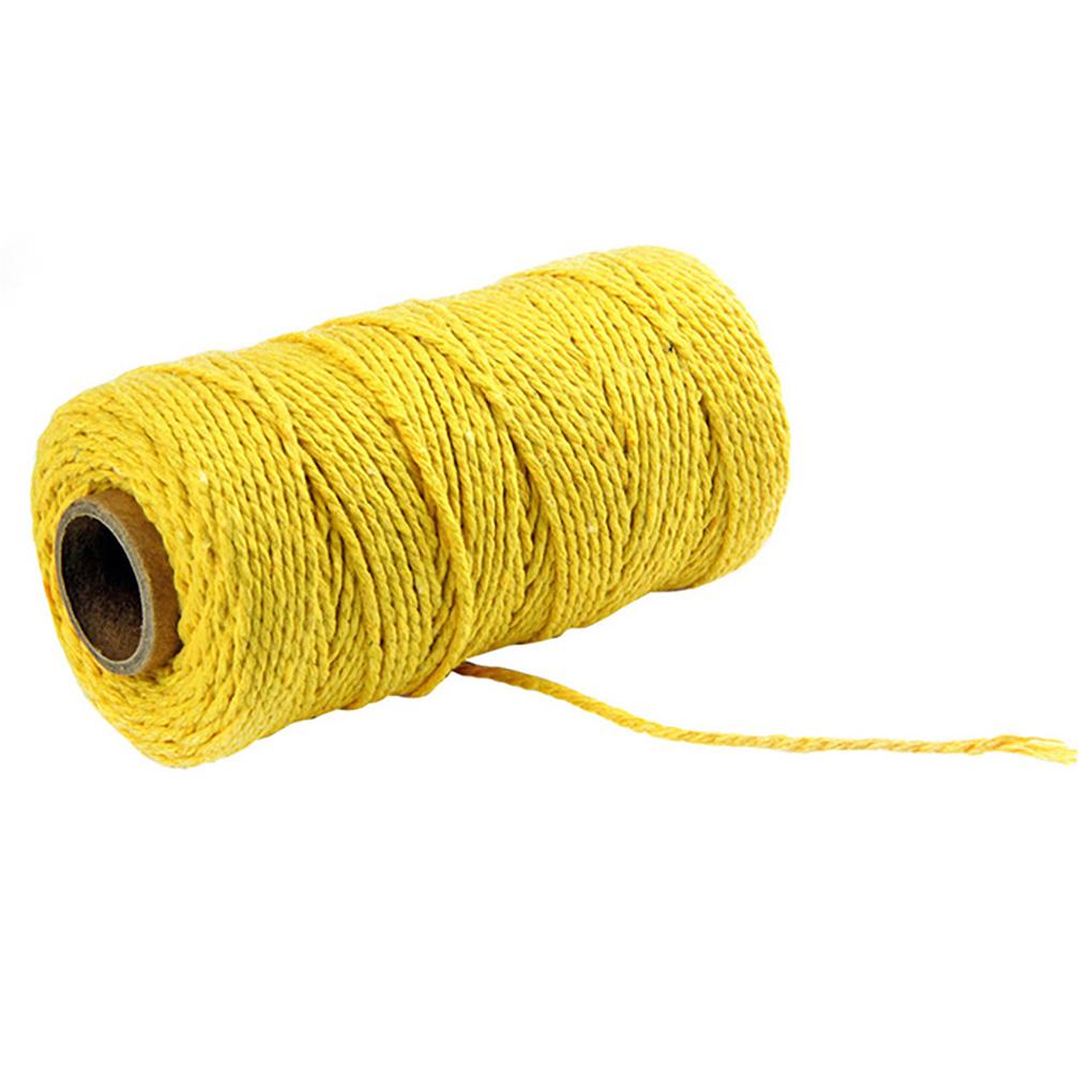 Corda Rustica Artigianale Corda Intrecciata Fai da Te Macramè Corda Colorata Cotone Corda per Mano