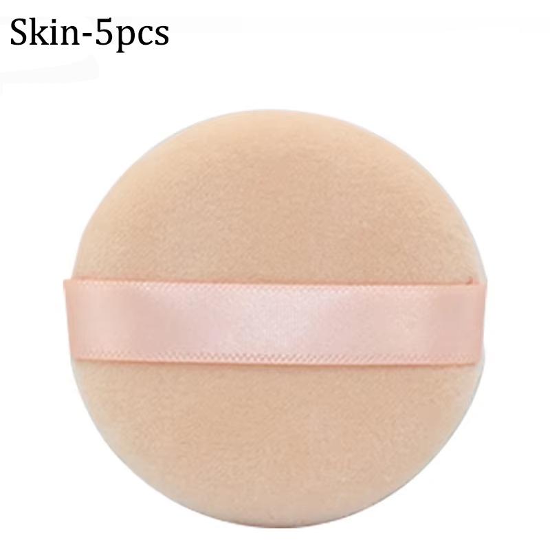 5/10Pcs Soft Velvet Makeup Sponge Loose Powder Cosmetic Puff Double-sided Face Makeup Sponge Concealer Wet Dry Makeup Tools