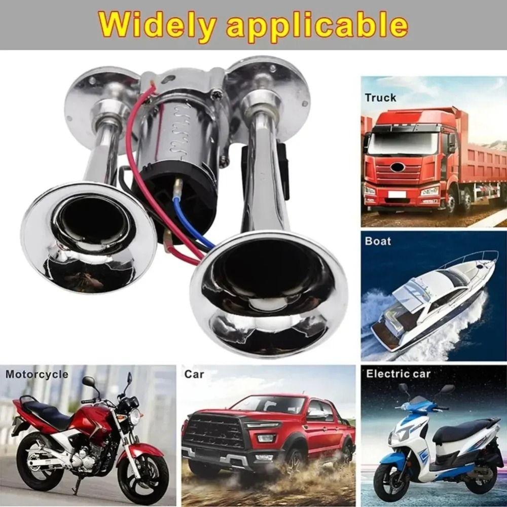 Dual Trumpets Car Horn 12V/24V Air Horn Bus Horn Super Loud Horn Vehicle