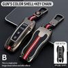 Zinc Alloy Car Key Case For Porsche Panamera Cayenne 911 971 992 Spyder Carrera Macan Boxster Cayman Accessories