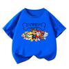 High-Quality Boys' Autumn Cartoon Print Short-Sleeve Round Neck Shirt