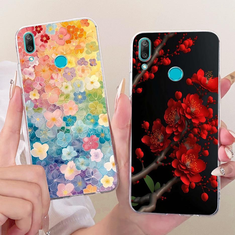 For Huawei Y7 Prime 2019 Case DUB-LX3 Cute Lion Fashion Painted Cover Soft Slim Phone Case For Huawei Y7 Pro 2019 Y 7 2019 Shell
