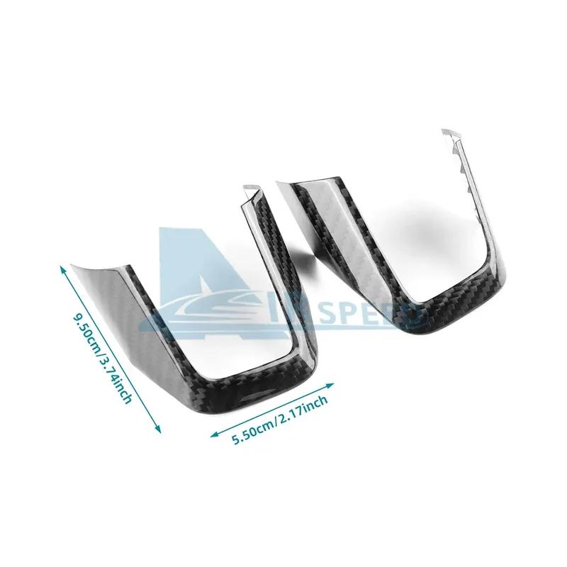 Dry Carbon Fiber For MINI Cooper S E SE J01 EV F65 F66 F67 J05 U25 Countryman 2024 Steering Wheel Button Frame Trim Sticker