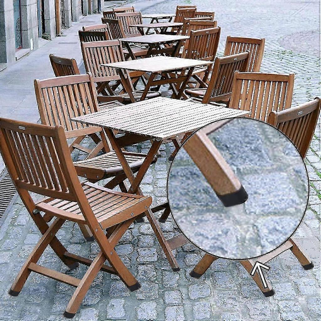16pcs Chair Leg Cap, Chair Leg Protection, Floor Protection, Foot Caps, Plastic Cover Cap, Folding Chair, Oval Tube For Sloping Chair Legs, Garden Cha
