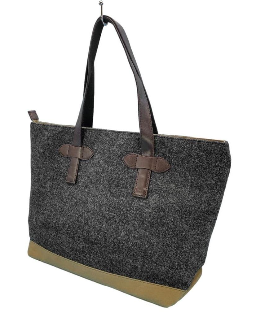 Et Harrisx Paraffin Canvas Horizontal Cowhide Top Zipper [nature Evoluer] Tote, Included, (WG2422-CGY)