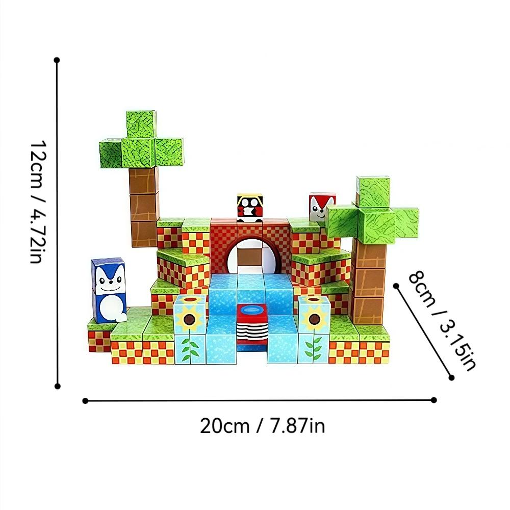 Creative Magnetic Adventure Building Blocks Set ABS Material STEM Educational Toys for Kidsideal Christmas Birthday Gifts