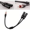 Car Radio Antenna Extension Cable Male Drag Two Female Car FM AM Radio Antenna Extension Cable DIN Plug Connector Coaxial Cable