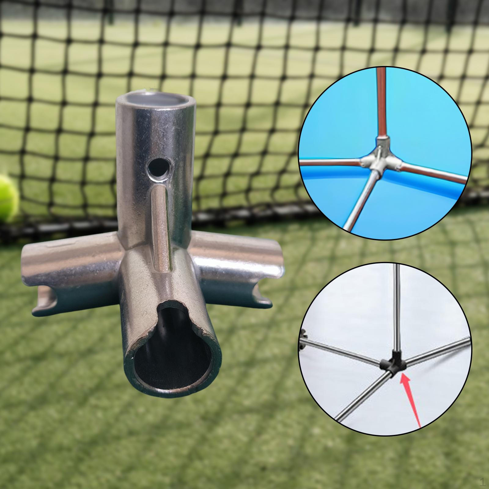 

Соединитель сетки для бадминтона Легкая установка Профессиональный Легкий Замена Портативный Алюминиевый сплав Inner Dia 1.9 cm