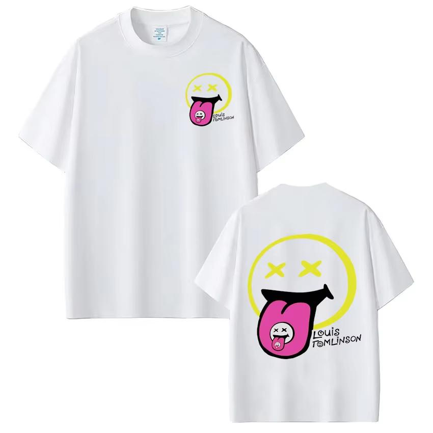 Singer Louis Tomlinson Fashion Print Vintage Unisex Women Hiphop Tshirts Fashion Casual Cotton Tshirts Streetwear