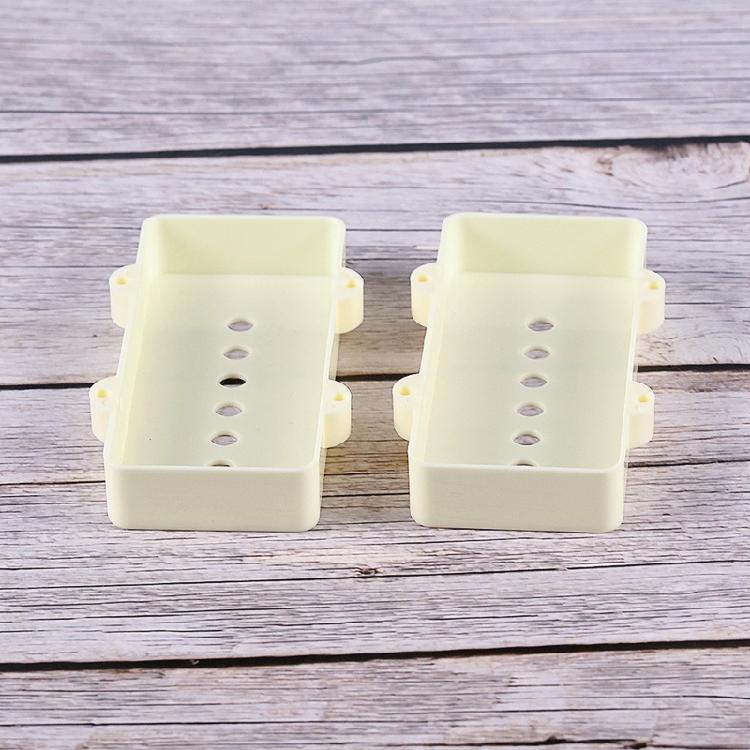 Plastic Guitar Pickup Covers in old Aged White for Guitar Models Replacement Part measurements