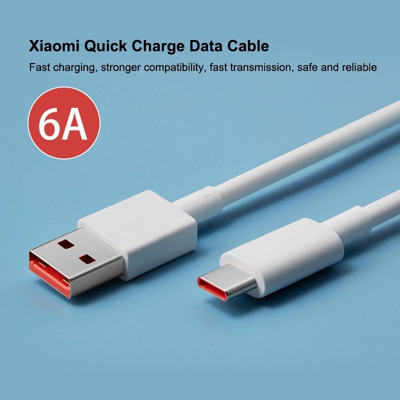 Original  Cable, 1m USB C Type C 6A Fast Charging Data Cable 1 meter белый