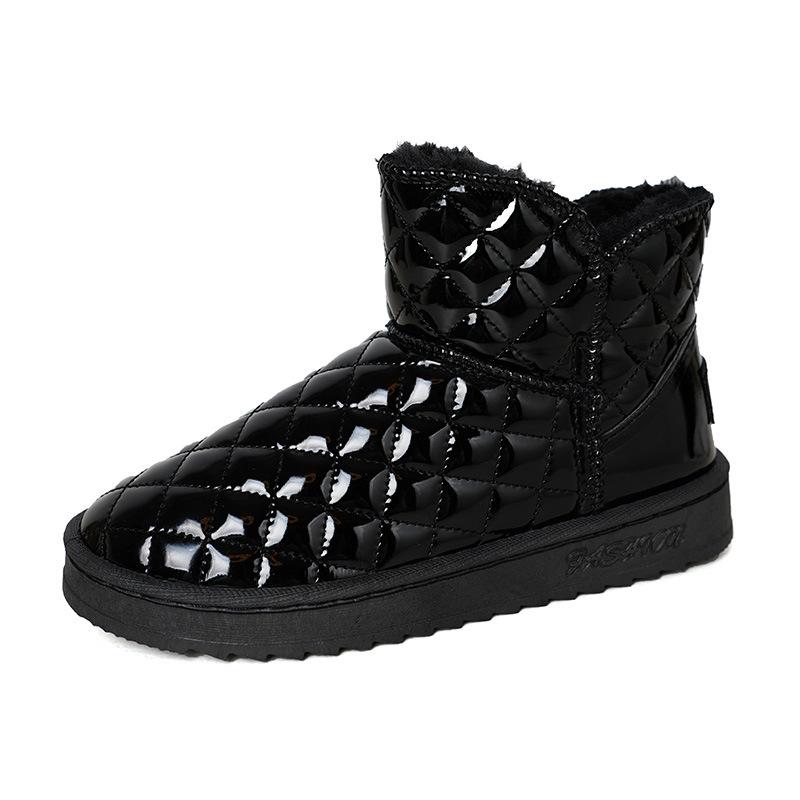 Snow boots women's shoes winter new winter velvet thickened warm cotton shoes waterproof short boots women