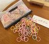 300Pcs/bag Children's Rubber Band Girls Tie Hair Without Hurting Hair Good Elasticity Durable Headband Infant Cute Baby Thumb