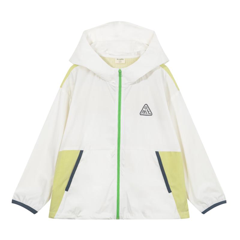 M.Latin Kids  Color-block Sun Protection Stretchy Hooded Jacket 110cm