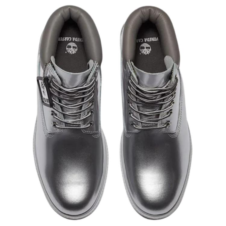 Veneda Carter X Timberland 6 Inch Premium Boot Silver Unisex Sneakers TB0A6D9M-EBN