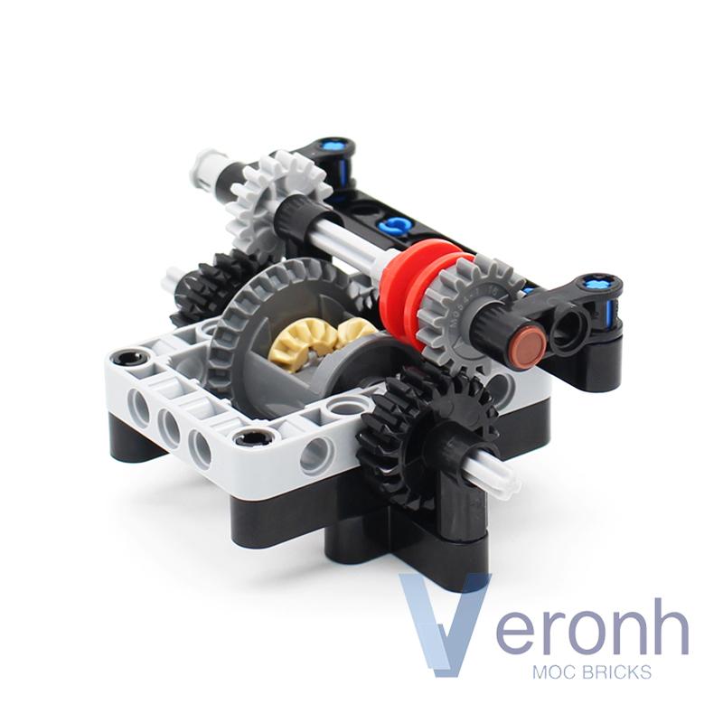 Off-Road Car Buggy Simple Adjustable Differential Lock Framed Kits MOC High-tech Building Blocks Assembly Technical Bricks Toys