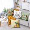 Home Decor Birds & Flowers Pattern Decorative Pillowcase Pattern Cushion Cover Suitable For Sofa Bedroom Car Pillow Cover