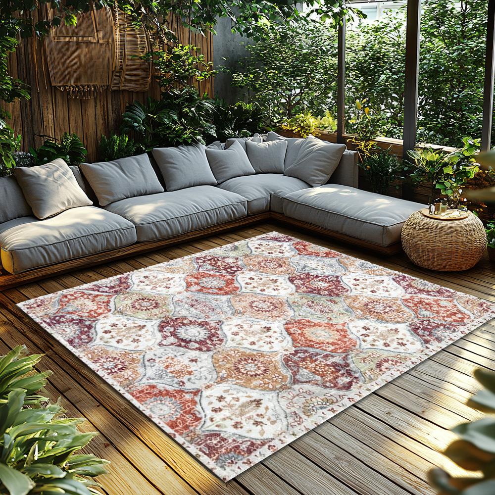 Vintage Bohemian Area Rug, Soft Blue Ethnic Pattern Carpet,Non-Slip Living Room Rug,Washable Low Pile Decor for Bedroom, Hallway